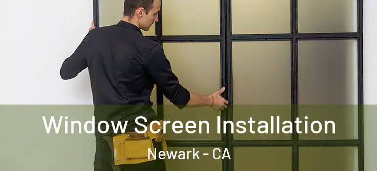  Window Screen Installation Newark - CA